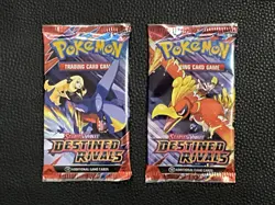Pokemon DESTINED RIVALS Sealed Booster Packs Lot of 2 - Random Art - Sealed - Image 3