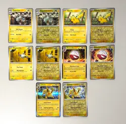 Pokemon 151 Scarlet and Violet Lot - Lightning Type Reverse Holos and Standard - Image 1