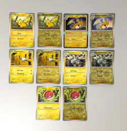 Pokemon 151 Scarlet and Violet Lot - Lightning Type Reverse Holos and Standard - Image 1