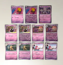 Pokemon 151 Scarlet and Violet Lot - Psychic Type Reverse Holos and Standard - Image 1