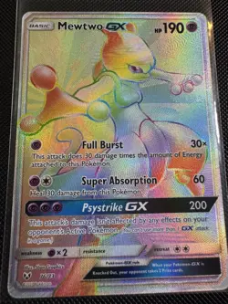 Shining Legends Pokemon TCG Mewtwo rainbow rare - Image 1