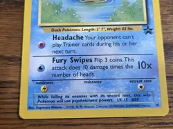 Pokemon Wotc Black Star Promo # 20 Psyduck,,not played - Image 3