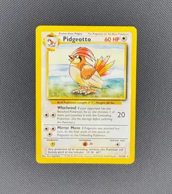 1999 Pokemon TCG BASE SET UNLIMITED RARE PIDGEOTTO 22/102 Near Mint - Image 1