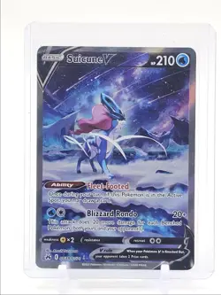 SUICUNE V 2023 POKEMON SWSH CROWN ZENITH GALARIAN RARE HOLO GG38/GG70 Q1282 - Image 1