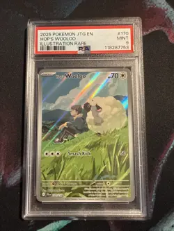 Pokemon JTG Hop's Wooloo Illustration Rare 170/159 PSA 9 Sv09 Journey Together - Image 1