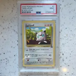 Pokemon Jigglypuff Black Star Promo #7 PSA 9 2000 Wizards of the Coast - Image 1
