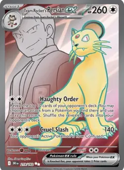 Pokemon TCG Team Rocket's Persian ex 219/182 Ultra Rare Destined Rivals NM/M - Image 1