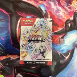 Pokemon TCG Scarlet & Violet Prismatic Evolutions Booster Bundle 6 Packs - Image 1
