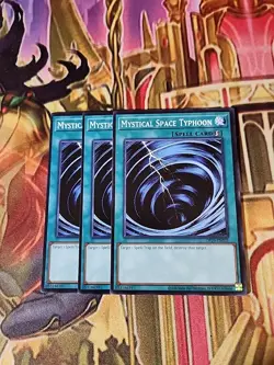 3X Mystical Space Typhoon - OP29-EN021 - Common - NM Yugioh - Image 1