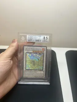 2008 YUGIOH CSOC-CROSSROADS OF CHOAS GHOST RARE BLACK ROSE DRAGON 1st Ed BGS 8.5 - Image 3