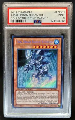2013 Yu-Gi-Oh! Tin Tidal, Dragon Ruler of Waterfalls #CT10-EN001 PSA 9 - Image 1