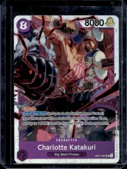 2025 One Piece Charlotte Katakuri Super Rare Alternative Art #OP11-067 - Image 1