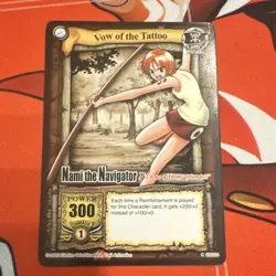 One Piece CCG Vow of the Tattoo Nami CH024 2005 Vintage English - Image 1