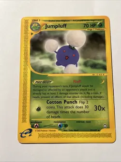 Pokemon TCG Jumpluff #17/147 Rare Regular CCG Aquapolis Card - Image 1