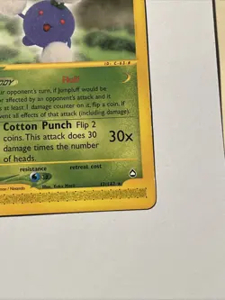 Pokemon TCG Jumpluff #17/147 Rare Regular CCG Aquapolis Card - Image 2