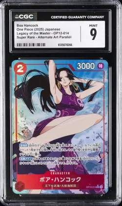 2025 ONE PIECE JPN LEGACY OF THE MASTER ALT ART BOA HANCOCK CGC 9 - Image 1