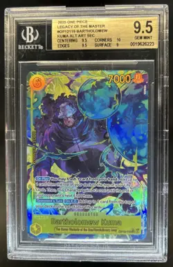 2025 One Piece Legacy of the Master Bartholomew Kuma Alt Art #OP12-119 BGS 9.5 - Image 1