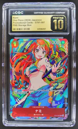2024 ONE PIECE JAPANESE NAMI PROMO STORAGE BOX ST01-007 CGC 10 PRISTINE RC7 - Image 1