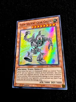 🔥YUGIOH • TOON ANCIENT GEAR GOLEM • SUPER RARE • DRL2-EN022 • 1st ED • VLP🔥 - Image 3