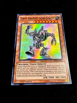 🔥YUGIOH • TOON ANCIENT GEAR GOLEM • SUPER RARE • DRL2-EN022 • 1st ED • VLP🔥 - Image 4
