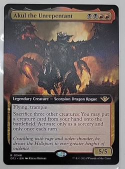 Akul the Unrepentant - ( extended art ) - Outlaws of Thunder Junction MTG - Image 1