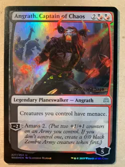 MTG 1x FOIL Angrath, Captain of Chaos PRERELEASE PROMO Magic the Gathering x1 NM - Image 1