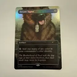 Arcane Signet FOIL Borderless 2464 Secret Lair Drop SLD MTG Rare Unplayed Mint - Image 1