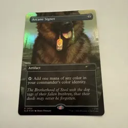 Arcane Signet FOIL Borderless 2464 Secret Lair Drop SLD MTG Rare Unplayed Mint - Image 2
