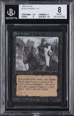 1993 MAGIC: THE GATHERING ALPHA BLACK KNIGHT BGS 8 - Image 1