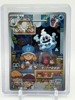 Pokemon TCG Vanillish Paradox Rift 190/182 Holo Illustration Rare Mint Condition - Image 1