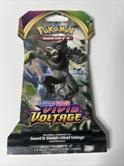 Pokemon Sword & Shield Vivid Voltage Sleeved Booster Pack Sealed TCG - Image 1
