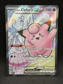 Pokemon TCG LILLIE’S CLEFAIRY 173/159 SV Journey Together Full Art Ultra Rare - Image 1
