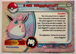 Wigglytuff #40 Pokemon Topps TV Animation Edition - Image 2