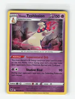 HISUIAN TYPHLOSION 052/189 ASTRAL RADIANCE HOLO RARE POKEMON TCG NM - Image 1
