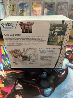 151 Pokemon ETB Elite Trainer Box Scarlet & Violet Pokemon Sealed *SMALL TEAR” - Image 2