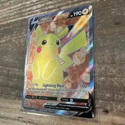 Pokemon TCG Pikachu V Sword & Shield: Brilliant Stars 157/172 Holo Ultra Rare - Image 3