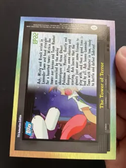 Ep22 The Tower Of Terror Pokemon 2000 Topps Blue Logo Card Gengar Haunter Gastly - Image 4