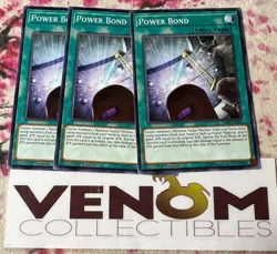 3x (M/NM) - Power Bond - LED3-EN022 - Common - 1st Edition YuGiOh - Image 1