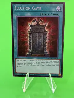 Yu-Gi-Oh Maze Of Muertos Illusion Gate Secret Rare MZMU-EN023 NM!!! - Image 1
