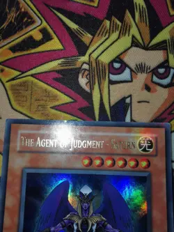 The Agent of Judgment - Saturn ast-006 1st Edition (MP/HP) Ultra Rare Yu-Gi-Oh! - Image 3