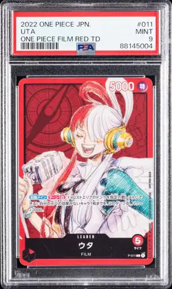 2022 ONE PIECE JPN PROMOS ONE PIECE FILM RED TUTORIAL DECK #011 UTA PSA 9 - Image 1