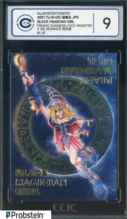 2001 Yu-Gi-Oh! JPN Promo DDM Blue Dark Black Magician Girl CCIC 9 MINT - Image 1
