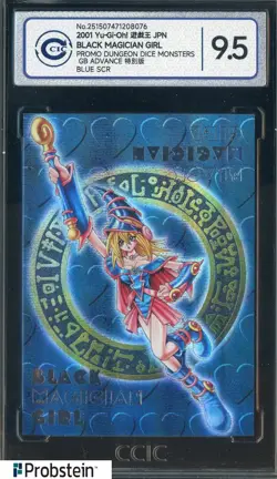 2001 Yu-Gi-Oh! JPN Promo DDM Blue SCR Dark Black Magician Girl CCIC 9.5 GEM MINT - Image 1