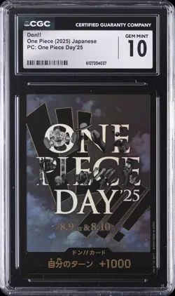 2025 ONE PIECE PC: ONE PIECE DAY '25 JPN DON!! CGC 10 GEM MINT - Image 1