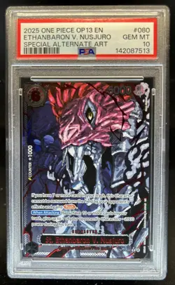 2025 One Piece Ethanbaron V Nusjuro Special Alternate Art #OP13-080 PSA 10 - Image 1