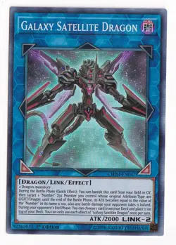 Yugioh Galaxy Satellite Dragon CHIM-EN047 Super Rare 1st Ed - Image 1