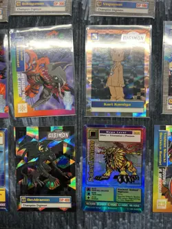 Digimon 16 Card Lot Collection 1999 Bandai Deck Starter Holo Foil Vintage - Image 3