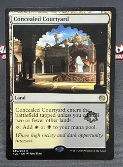MTG Concealed Courtyard- STAMPED -Kaladesh Magic the Gathering Card #245 - Image 1