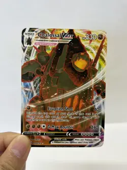 CoalossalVMAX HP330 Gold Metal Pokemon Card-Collectible Gift Display - Image 3