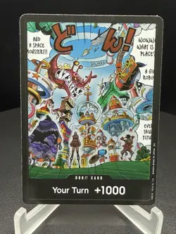 One Piece DON!! Card (Egghead) OP14 The Azure Sea's Seven Dracule Mihawk NM/M - Image 1